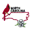 NORTH CAROLINA OUTLINE & BIRD