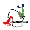 WISCONSIN OUTLINE & BIRD