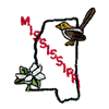 MISSISSIPPI OUTLINE & BIRD