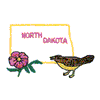 NORTH DAKOTA OUTLINE & BIRD