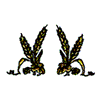 WHEAT EMBLEMS - SMALL