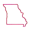 MISSOURI STATE OUTLINE LG