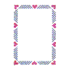 CROSS STITCH HEART BORDER