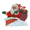 SANTA IN CHIMNEY