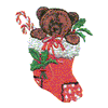 BEAR IN CHRISTMAS STOCKING