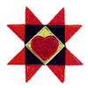 HEART QUILT SQUARE APPLIQUE