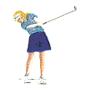 GOLFER APPLIQUE