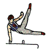 POMMEL HORSE GYMNAST