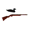 DUCK ON RIFLE