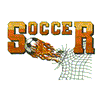 SOCCER DESIGN W/FLAMING BALL