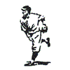 BASEBALL PITCHER OUTLINE