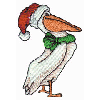 PELICAN WITH SANTA HAT