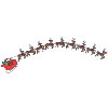 SANTA SLEIGH WITH REINDEER