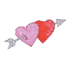 HEARTS WITH ARROW