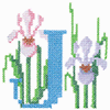 CROSS STITCH FLORAL J