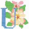 CROSS STITCH FLORAL U