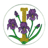 FLORAL ALPHABET I- IRIS