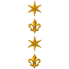 STAR & FLEUR DE LIS BORDER