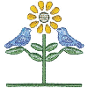 BIRDS WITH FLOWER