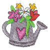 WATERING CAN WITH FLOWERS