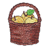 BASKET WITH APPLES