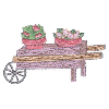 WHEELBARROW WITH FLOWERS