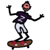 SKATE BOARDING STICK BOY