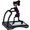 STICK GIRL ON TREADMILL