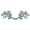 ROSEBUD MONOGRAM BORDER