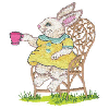 BUNNY ON CHAIR