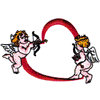 CHERUBS W/HEARTS