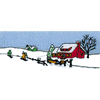 WINTER SLEIGH SCENE