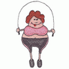 WOMAN JUMPING ROPE