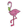 FLAMINGO W/POPSICLE