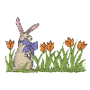 BUNNY W/FLOWERS