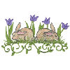 BUNNY FLORAL EMBLEM