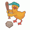 DUCK PLAYING BASEBALL