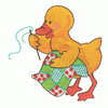 DUCK W/QUILT