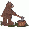 BEAR WITH AXE