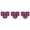 CROSS STITCHED HEART BORDER