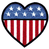 AMERICAN HEART APPLIQUE