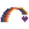 CROSS STITCH RAINBOW& HEART