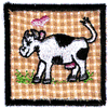 CALF QUILT APPLIQUE