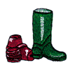 RUBBER BOOT W/POTS