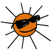 SUN WITH SHADES