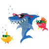 COOL SHARK AND FISH