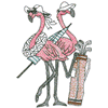 GOLFING FLAMINGOS