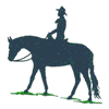 HORSE & RIDER SILHOUETTE