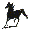 RUNNING HORSE SILHOUETTE