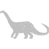 BRONTOSAURUS SILHOUETTE